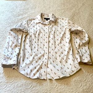 Banana Republic Tailored Fit Floral Button Down